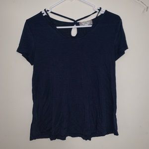 PINK ROSE Navy Blue Shirt